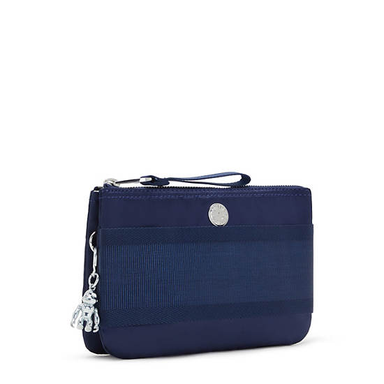 Sacs Kipling Creativity Extra Large Metallic Wristlet Bleu Marine | FR 1148ZU